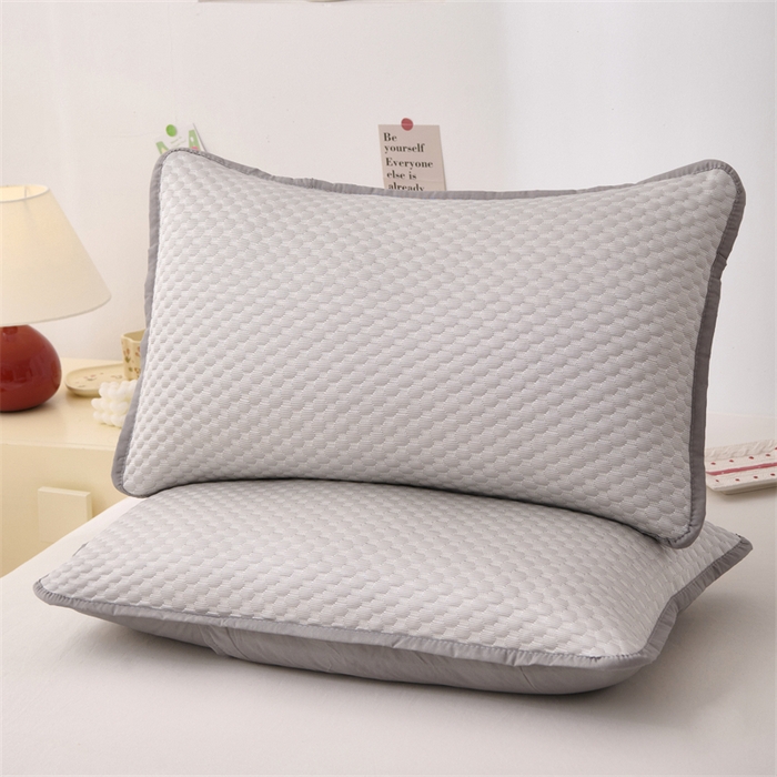 91家纺网 家纺一手货源 找家纺 大熊枕芯 2025新款冰豆豆凉感隔脏枕套 冰豆豆枕套-灰