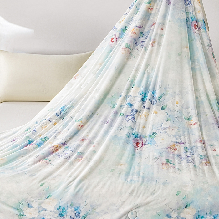 91家纺网 家纺一手货源 找家纺 好老表被业 2025新款亲肤舒适3D印花凉感丝夏被夏凉被空调被 索菲亚