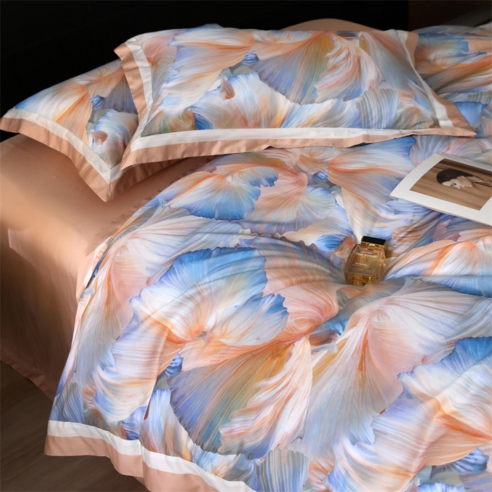 91家纺网 家纺一手货源 找家纺 宏羽纺家纺 2025年高支高密大版数码印花春夏新品 涟漪