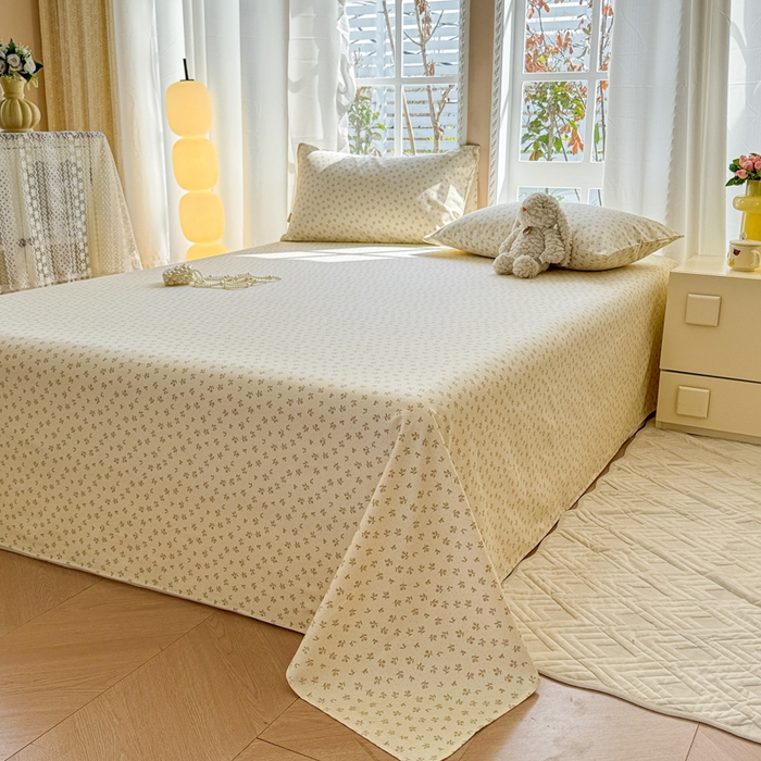 91家纺网 家纺一手货源 找家纺 吉象家纺 2025新款老粗布三件套-床单款 星语