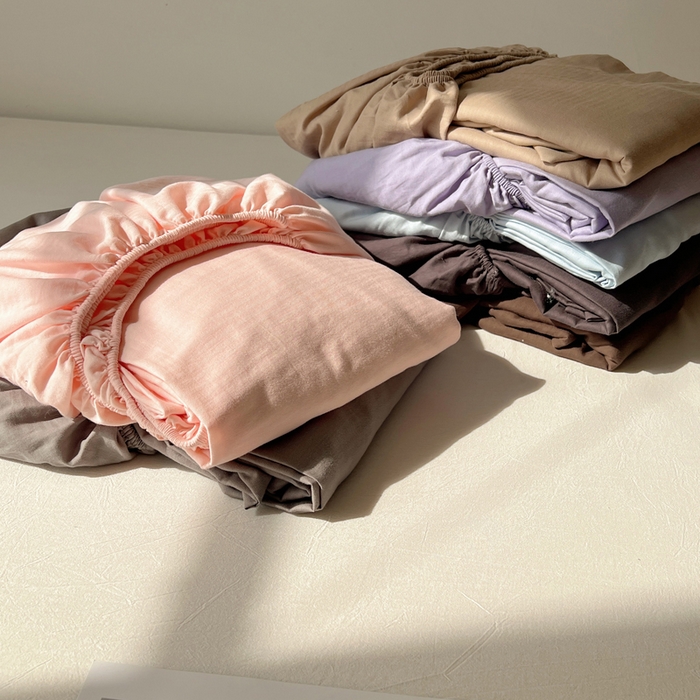 91家纺网 家纺一手货源 找家纺 蜜宿 2025新款A类全棉人字纹床笠（加高） 组合图