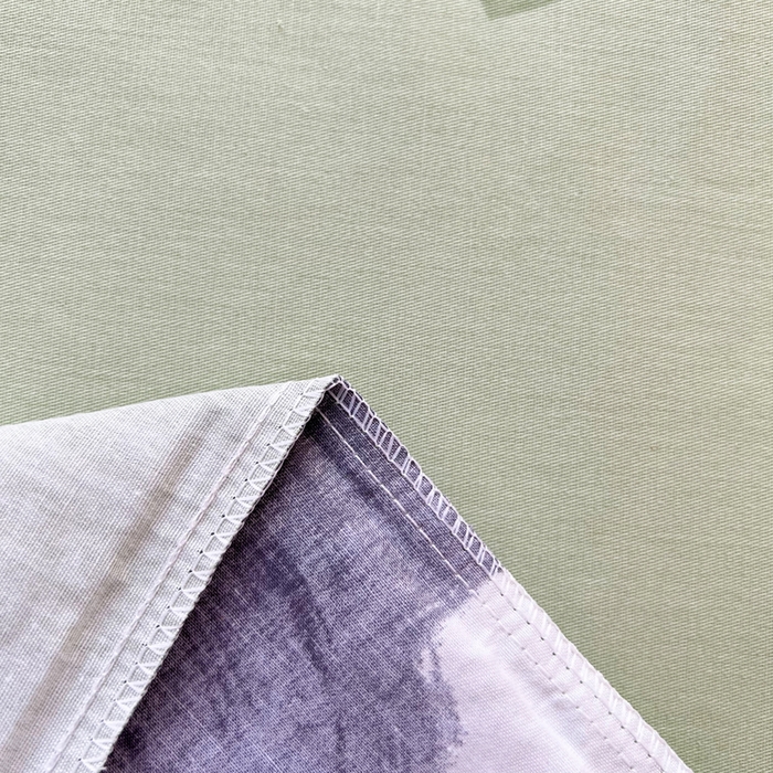 91家纺网 家纺一手货源 找家纺 依庭 2025新款全棉印花花卉款四件套单品系列-单被套 绿芙