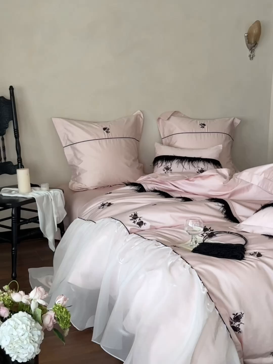 91家纺网 家纺一手货源 找家纺 （总）江涞 2025新款高端刺绣四件套-羽梦