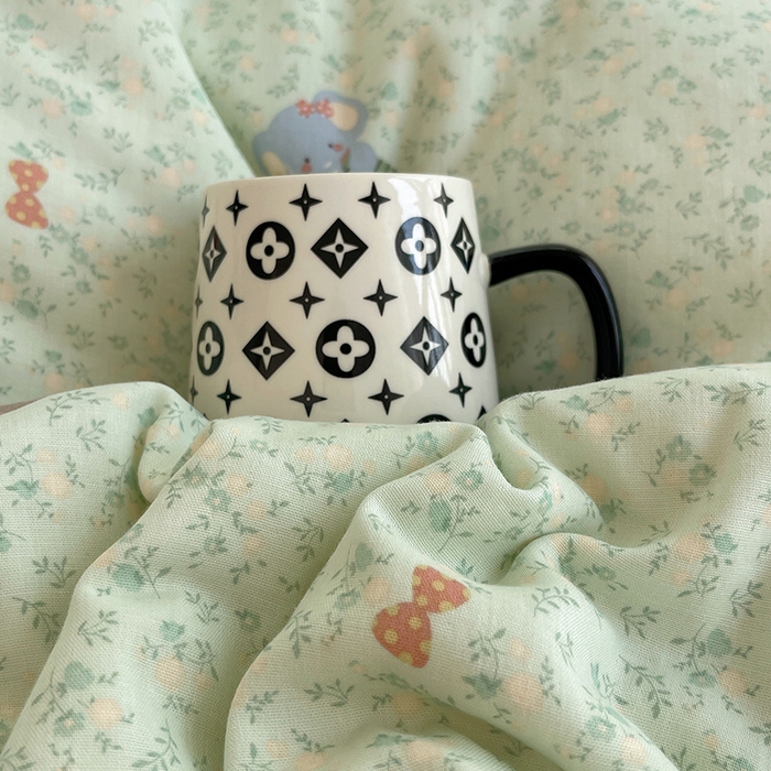 91家纺网 家纺一手货源 找家纺 瑞莱 2025夏季新款全棉纯棉有氧双层纱四件套 少女象（绿）