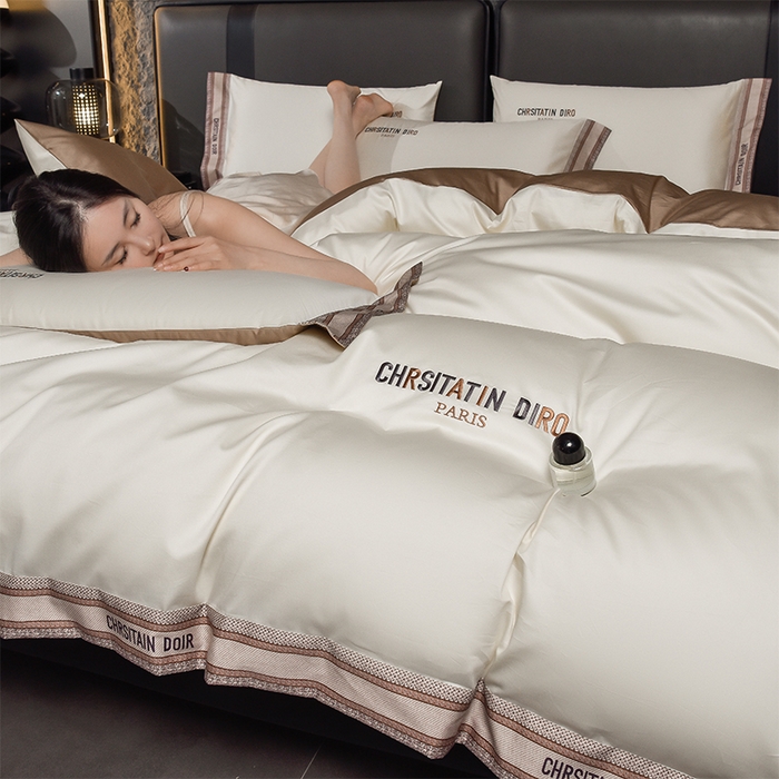 91家纺网 家纺一手货源 找家纺 （总）瑞驰家纺 2025新款长绒棉纯棉绣花四件套-莱桉系列