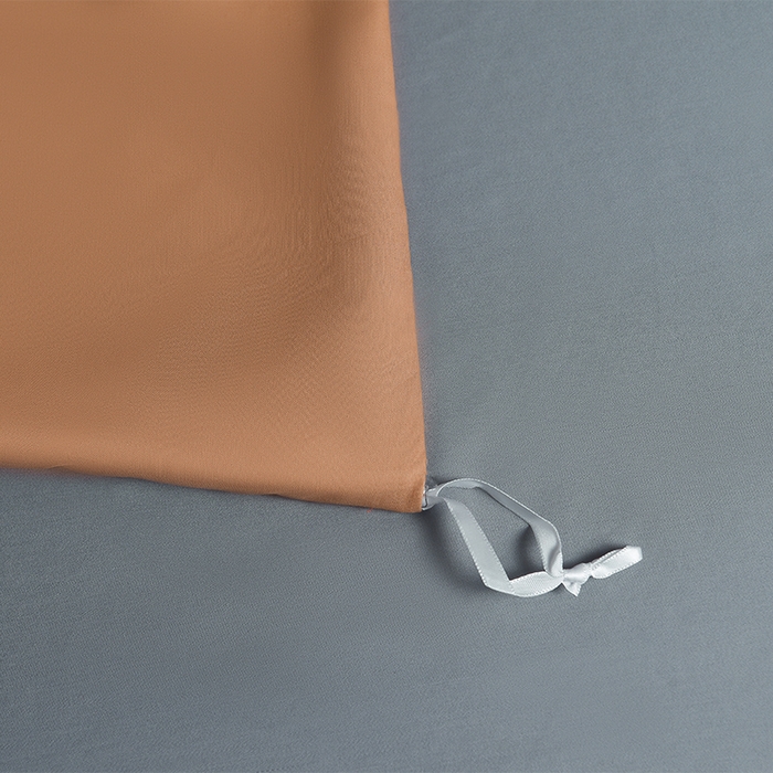 91家纺网 家纺一手货源 找家纺 瑞驰家纺 2025新款长绒棉纯棉绣花四件套-棋盘格系列 棋盘格-摩卡橙