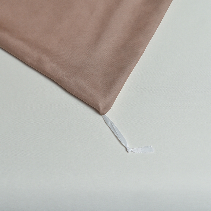 91家纺网 家纺一手货源 找家纺 瑞驰家纺 2025新款长绒棉纯棉绣花四件套-莱桉系列 莱桉-驼褐