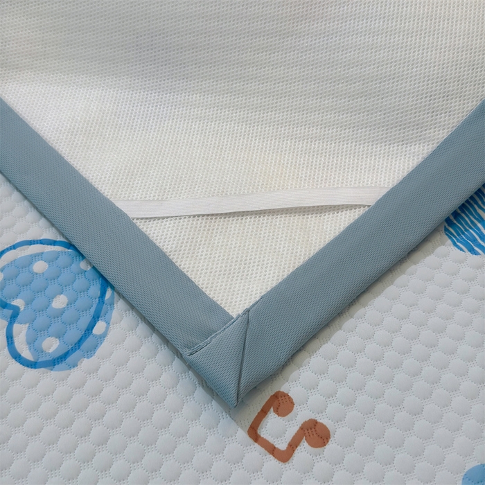 91家纺网 家纺一手货源 找家纺 喜居 2025新款A类印花凉感豆豆三明治复合款凉席席子 三明治复合款-酷酷的心