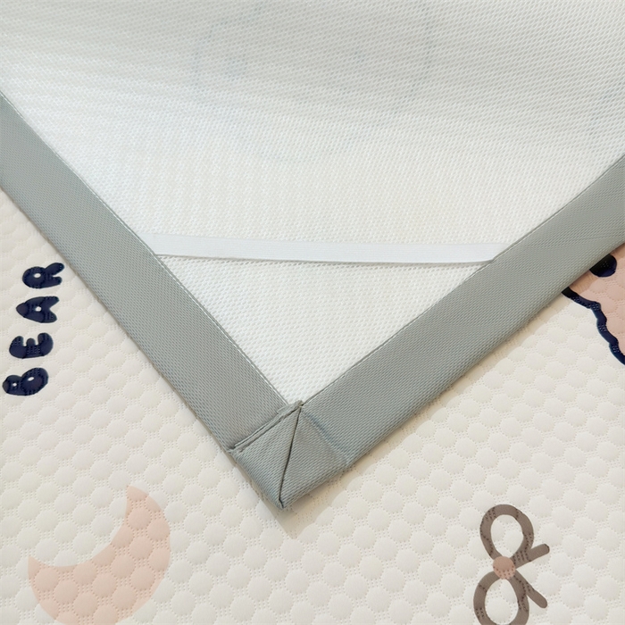 91家纺网 家纺一手货源 找家纺 喜居 2025新款A类印花凉感豆豆三明治复合款凉席席子 三明治复合款-小熊宝