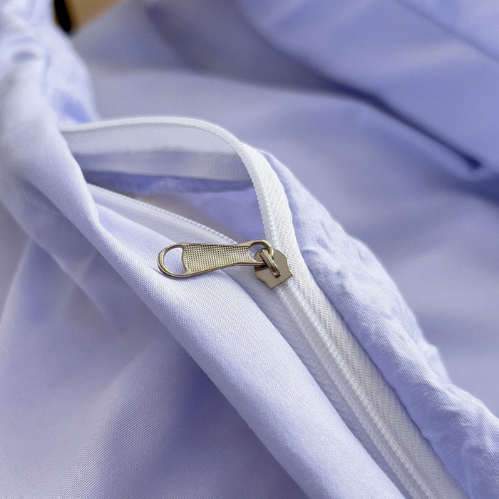 91家纺网 家纺一手货源 找家纺 畅畅家纺 2025新款时尚柔软水洗棉床盖被套四件套 丁香紫