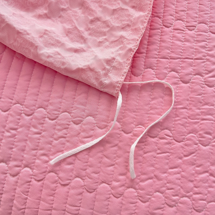 91家纺网 家纺一手货源 找家纺 畅畅家纺 2025新款时尚柔软水洗棉床盖被套四件套 粉色