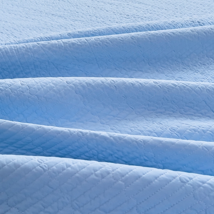 91家纺网 家纺一手货源 找家纺 畅畅家纺 2025新款时尚柔软水洗棉床盖被套四件套 深蓝