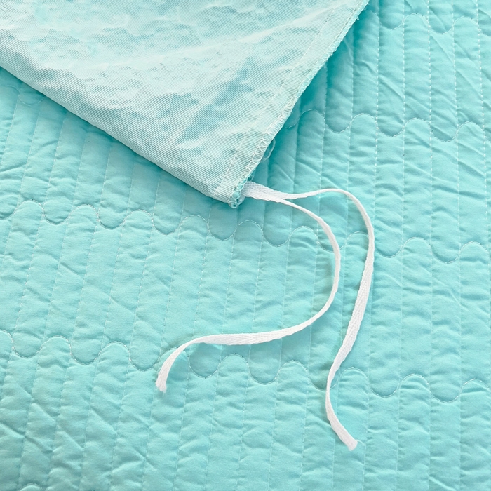 91家纺网 家纺一手货源 找家纺 畅畅家纺 2025新款时尚柔软水洗棉床盖被套四件套 水绿