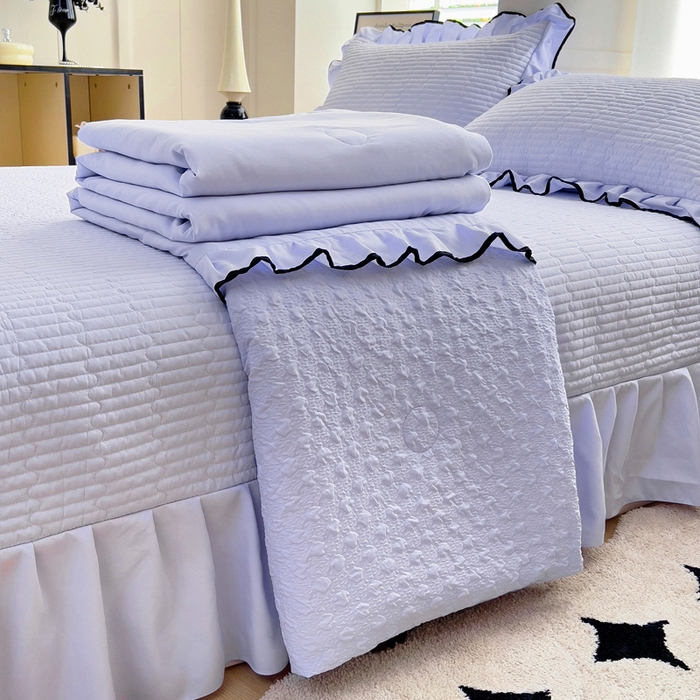 （总）畅畅家纺 2025新款春夏A类法式公主风夏被夏凉被空调被四件套-爱丽莎