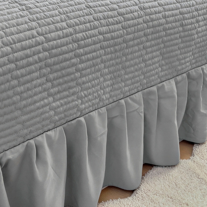 91家纺网 家纺一手货源 找家纺 畅畅家纺 2025新款春夏A类法式公主风夏被夏凉被空调被四件套-爱丽莎 爱丽莎绅士灰