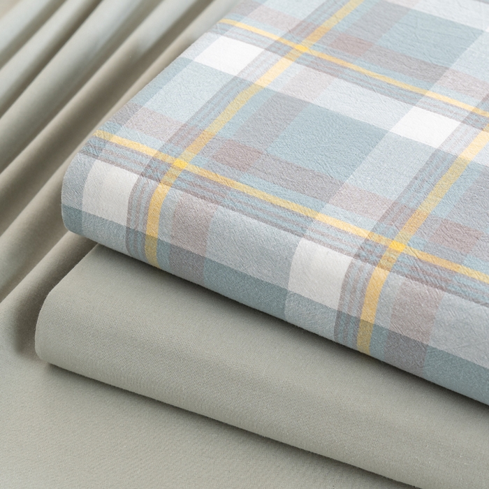 91家纺网 家纺一手货源 找家纺 （总）居美良品 2025新款色织细纱老粗布100%全棉纯棉水洗棉系列被套单件-单被套