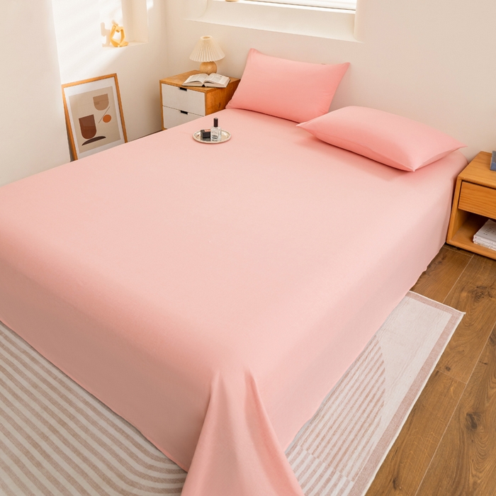 91家纺网 家纺一手货源 找家纺 居美良品 2025新款色织细纱老粗布100%全棉纯棉水洗棉系列被套单件-单被套 静雅-玉