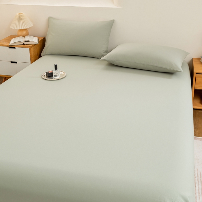 91家纺网 家纺一手货源 找家纺 居美良品 2025新款色织细纱老粗布100%全棉纯棉水洗棉系列被套单件-单被套 绿小格