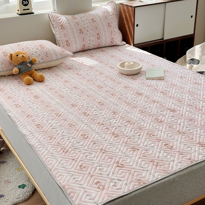 91家纺网 家纺一手货源 找家纺 舒居家纺 2025新款全棉纯棉防滑软床垫 床盖 （第一批） 唐顿庄园