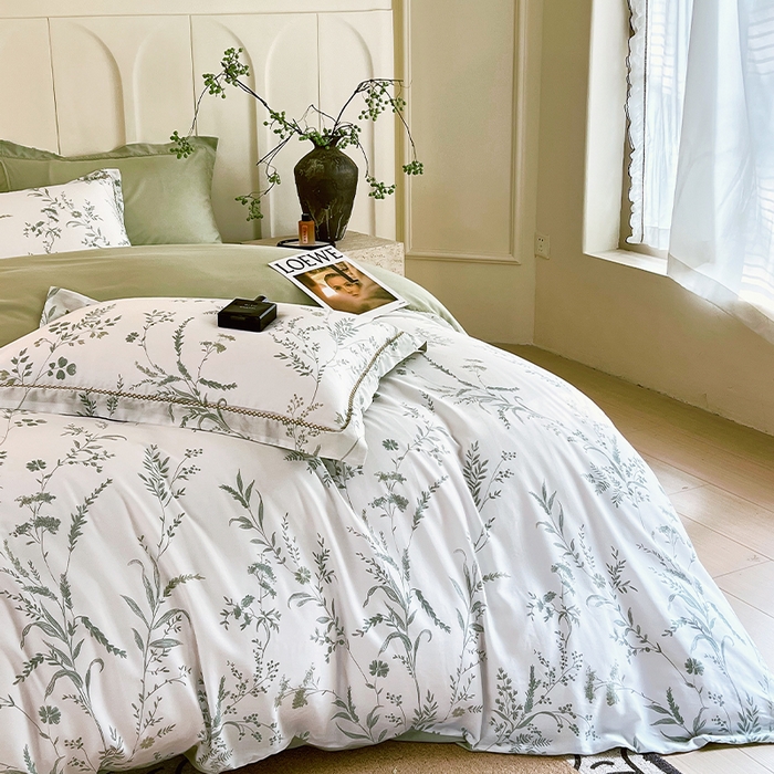 91家纺网 家纺一手货源 找家纺 （总）春皖家纺 2025春夏新款A类莱赛尔纤维印花四件套-风格二