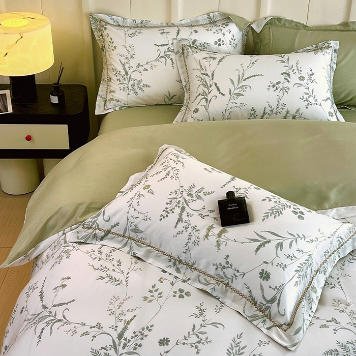 91家纺网 家纺一手货源 找家纺 （总）春皖家纺 2025春夏新款A类莱赛尔纤维印花四件套-风格二