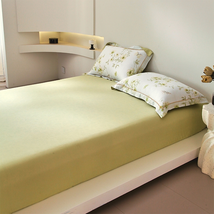 91家纺网 家纺一手货源 找家纺 （总）春皖家纺 2025春夏新款A类莱赛尔纤维印花B版单床笠 床笠单件-风格二