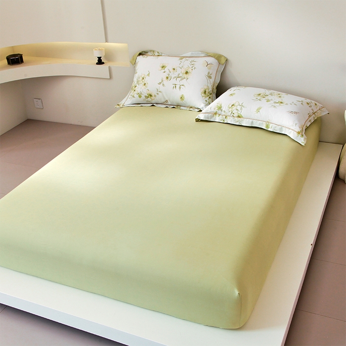 91家纺网 家纺一手货源 找家纺 （总）春皖家纺 2025春夏新款A类莱赛尔纤维印花B版单床笠 床笠单件-风格二