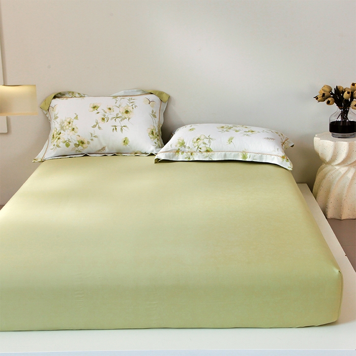 91家纺网 家纺一手货源 找家纺 （总）春皖家纺 2025春夏新款A类莱赛尔纤维印花B版单床笠 床笠单件-风格二