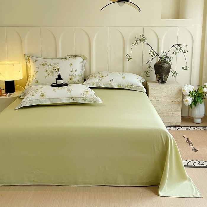 91家纺网 家纺一手货源 找家纺 （总）春皖家纺 2025春夏新款A类莱赛尔纤维印花B版单床单 床单单件-风格二