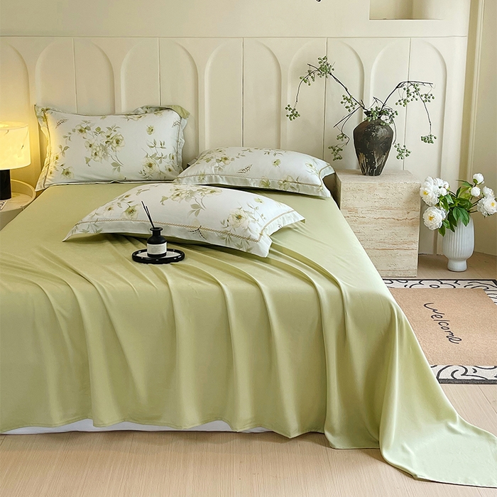 91家纺网 家纺一手货源 找家纺 （总）春皖家纺 2025春夏新款A类莱赛尔纤维印花B版单床单 床单单件-风格二