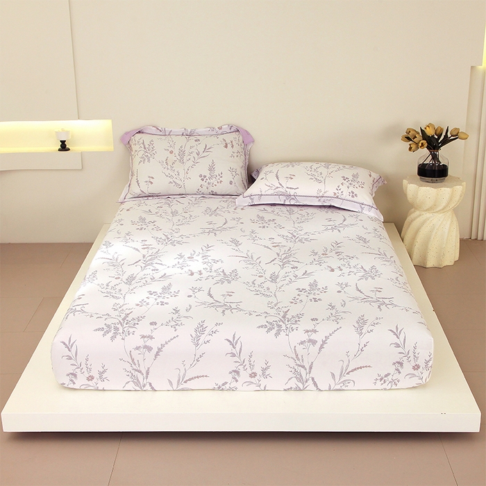 91家纺网 家纺一手货源 找家纺 （总）春皖家纺 2025春夏新款A类莱赛尔纤维印花A版单床笠 床笠单件-风格二