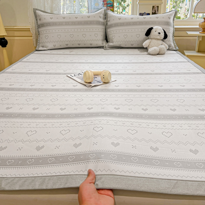 2025新款A类高分子色织提花软凉席（平铺床席款） 西西里