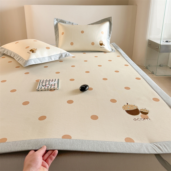 91家纺网 家纺一手货源 找家纺 （总）Sweet dreams甜梦 2025新款母婴级7A抗菌养生冰藤席席子凉席-影棚2床席款