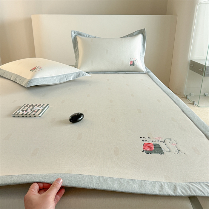 Sweet dreams甜梦 2025新款母婴级7A抗菌养生冰藤席席子凉席-影棚2床席款 波点小象