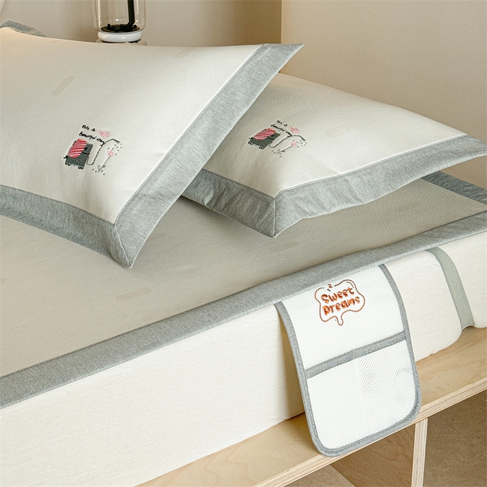 91家纺网 家纺一手货源 找家纺 Sweet dreams甜梦 2025新款母婴级7A抗菌养生冰藤席席子凉席-影棚2床席款 波点小象