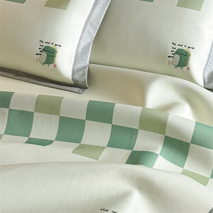 91家纺网 家纺一手货源 找家纺 Sweet dreams甜梦 2025新款母婴级7A抗菌养生冰藤席席子凉席-影棚2床席款 格子恐龙