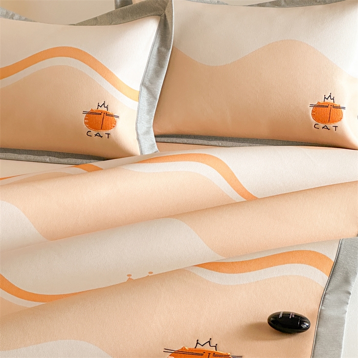 91家纺网 家纺一手货源 找家纺 Sweet dreams甜梦 2025新款母婴级7A抗菌养生冰藤席席子凉席-影棚2床席款 皇冠橘子猫