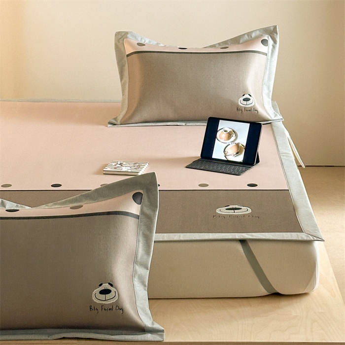 91家纺网 家纺一手货源 找家纺 Sweet dreams甜梦 2025新款母婴级7A抗菌养生冰藤席席子凉席-影棚2床席款 可爱狗狗