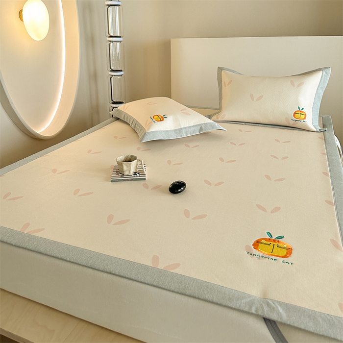 91家纺网 家纺一手货源 找家纺 Sweet dreams甜梦 2025新款母婴级7A抗菌养生冰藤席席子凉席-影棚2床席款 小草毛毛