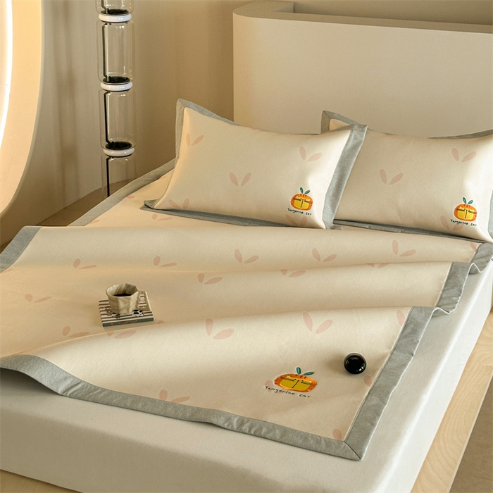 91家纺网 家纺一手货源 找家纺 Sweet dreams甜梦 2025新款母婴级7A抗菌养生冰藤席席子凉席-影棚2床席款 小草毛毛