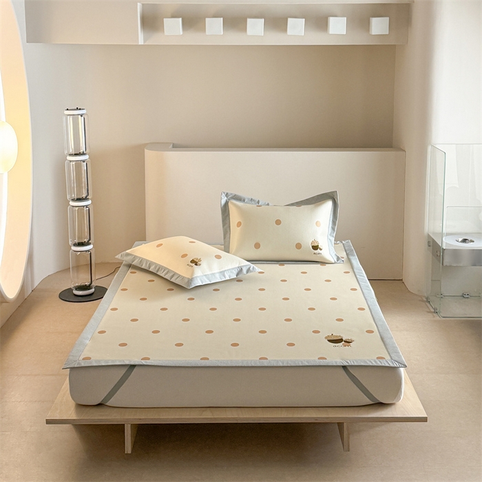 91家纺网 家纺一手货源 找家纺 Sweet dreams甜梦 2025新款母婴级7A抗菌养生冰藤席席子凉席-影棚2床席款 小橡子