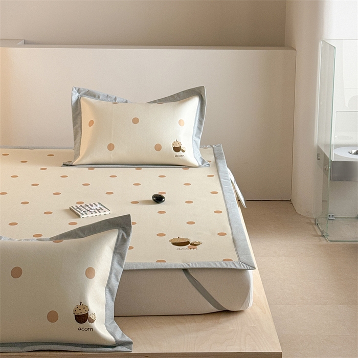 91家纺网 家纺一手货源 找家纺 Sweet dreams甜梦 2025新款母婴级7A抗菌养生冰藤席席子凉席-影棚2床席款 小橡子