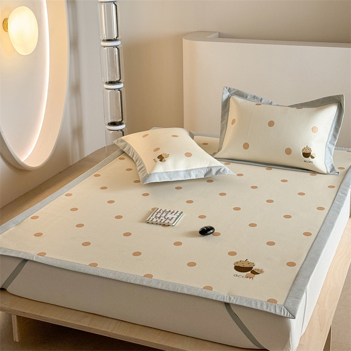 91家纺网 家纺一手货源 找家纺 Sweet dreams甜梦 2025新款母婴级7A抗菌养生冰藤席席子凉席-影棚2床席款 小橡子