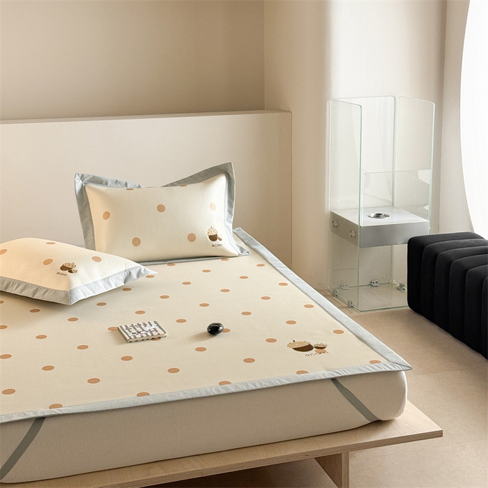 91家纺网 家纺一手货源 找家纺 Sweet dreams甜梦 2025新款母婴级7A抗菌养生冰藤席席子凉席-影棚2床席款 小橡子