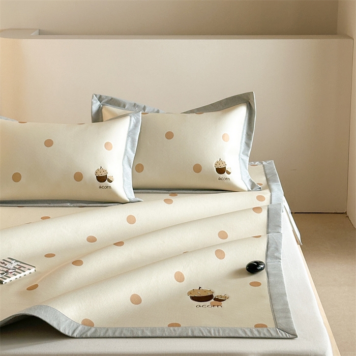 91家纺网 家纺一手货源 找家纺 Sweet dreams甜梦 2025新款母婴级7A抗菌养生冰藤席席子凉席-影棚2床席款 小橡子