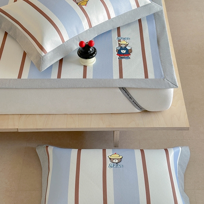 91家纺网 家纺一手货源 找家纺 Sweet dreams甜梦 2025新款母婴级7A抗菌养生冰藤席席子凉席-影棚2床席款 酷酷熊