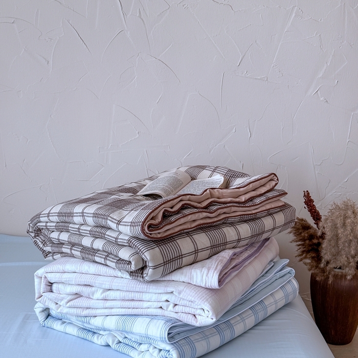 （总）山舍家居 2025春夏新款全棉提花时屿时空夏被夏凉被空调被夏被四件套