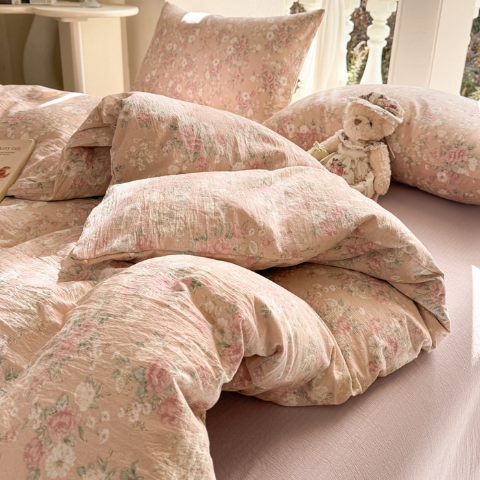 91家纺网 家纺一手货源 找家纺 （总）韩巢家纺 2025新款云感提花双层纱单被套被套单件单品被套-（提供卖家秀）