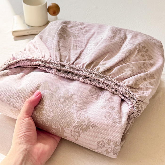 91家纺网 家纺一手货源 找家纺 （总）韩巢家纺 2025新款全棉纯棉田园小清新花卉老粗布席子凉席夏季凉席席子床笠款床套