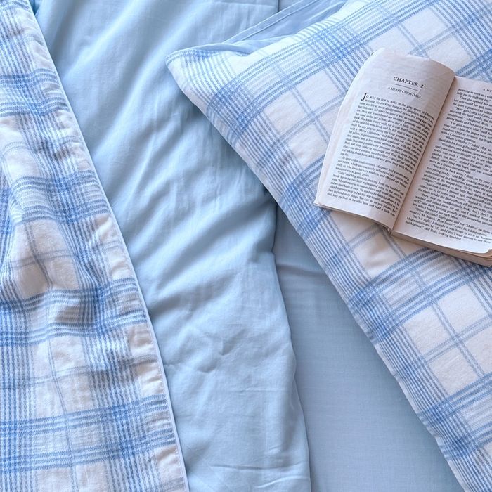 91家纺网 家纺一手货源 找家纺 山舍家居 2025春夏新款全棉提花时屿时空夏被夏凉被空调被夏被四件套 时屿时空-蓝